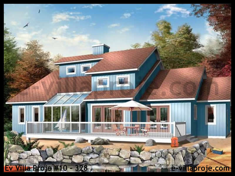CVL-10-328 • 190 m² 5+1 Dubleks Çelik Villa - Mimari Kat Planı ve Dış Cephe