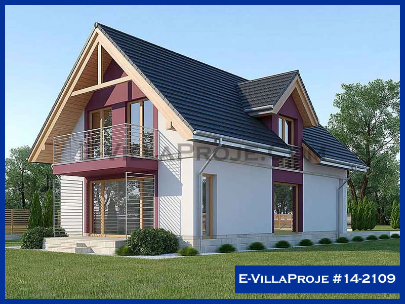 CVL-14-2109 • 190 m² 5+1 Dubleks Çelik Villa - Mimari Kat Planı ve Dış Cephe
