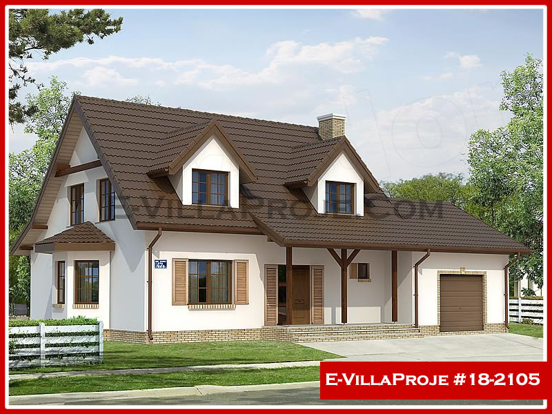CVL-18-2105 • 190 m² 5+1 Dubleks Çelik Villa - Mimari Kat Planı ve Dış Cephe