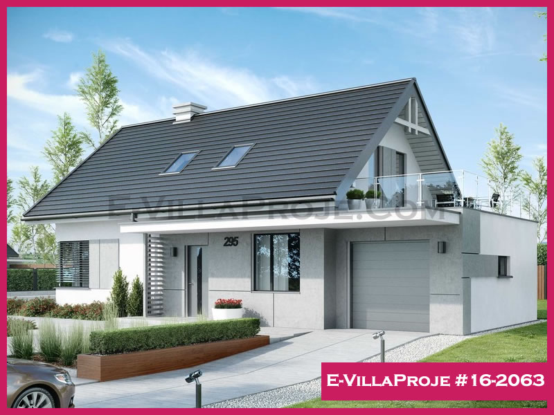 CVL-16-2063 • 190 m² 5+1 Dubleks Çelik Villa - Mimari Kat Planı ve Dış Cephe