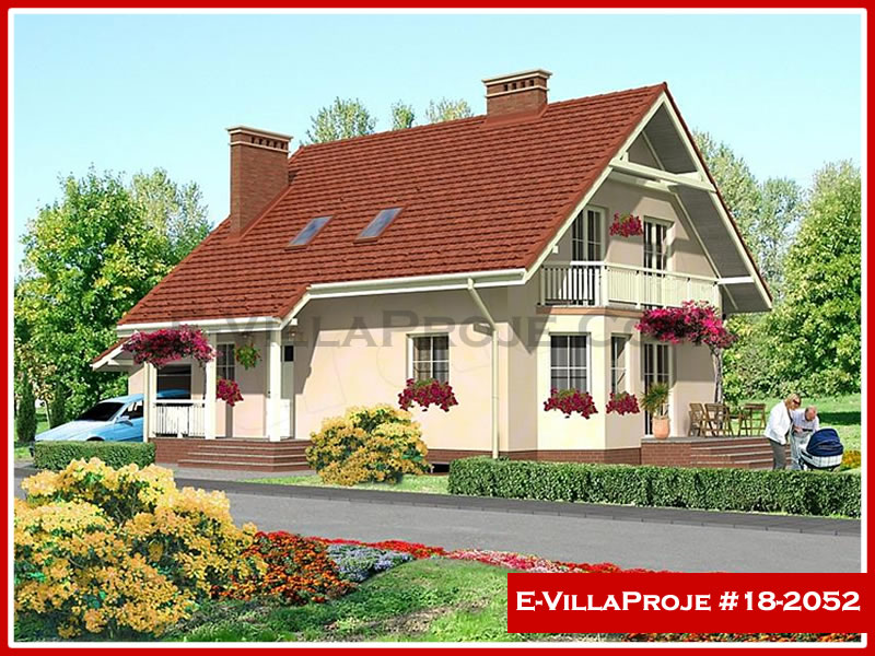 CVL-18-2052 • 191 m² 5+1 Dubleks Çelik Villa - Mimari Kat Planı ve Dış Cephe