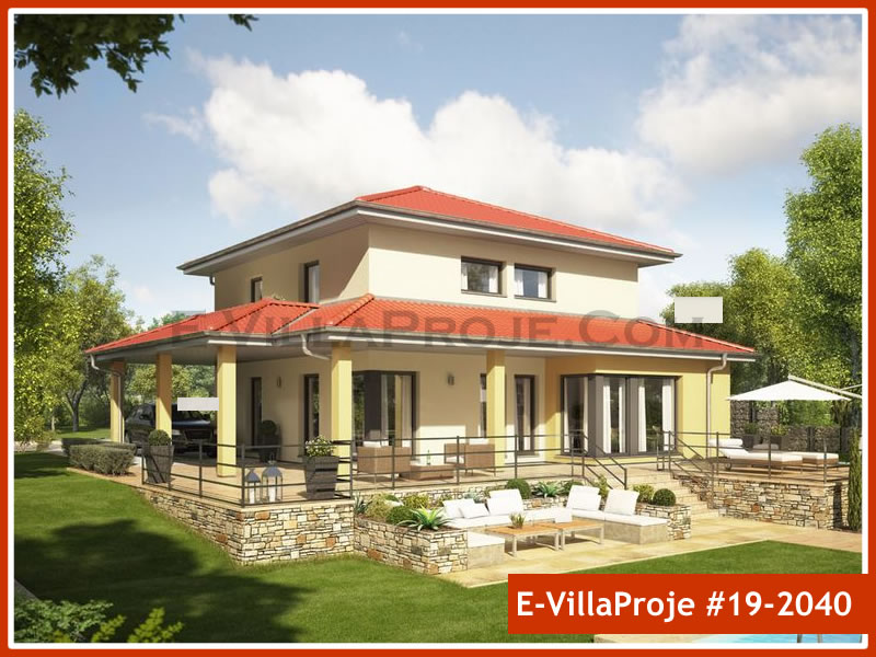 CVL-19-2040 • 191 m² 5+1 Dubleks Çelik Villa - Mimari Kat Planı ve Dış Cephe