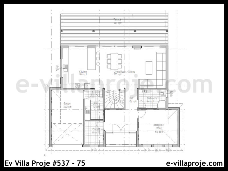 CVL-537-75 Kat Planı ve Görsel 2