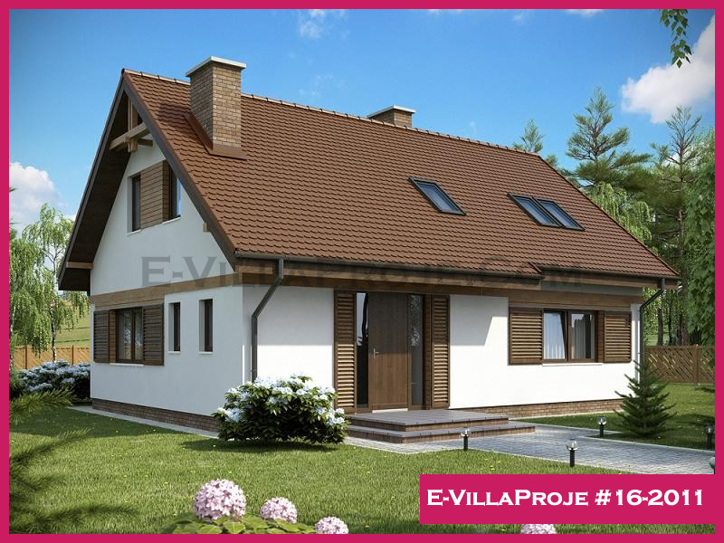 CVL-16-2011 • 191 m² 5+1 Dubleks Çelik Villa - Mimari Kat Planı ve Dış Cephe