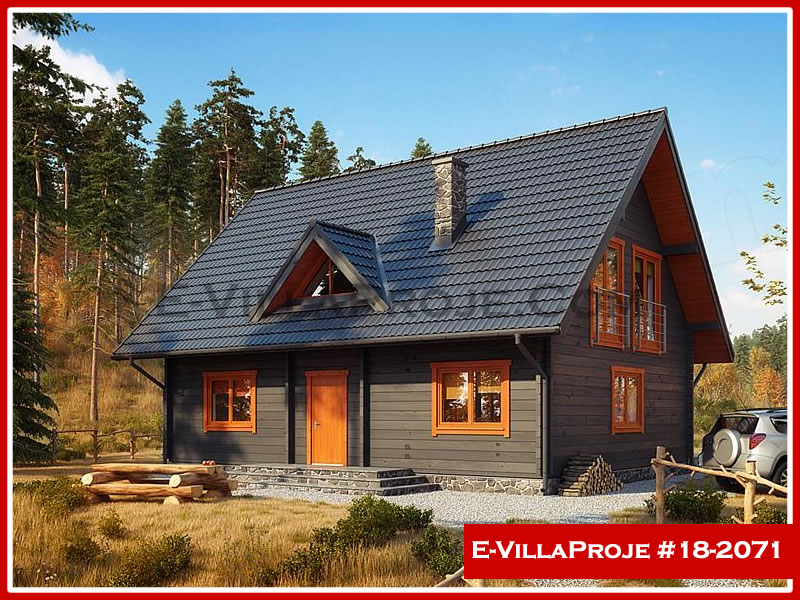 CVL-18-2071 • 192 m² 5+1 Dubleks Çelik Villa - Mimari Kat Planı ve Dış Cephe