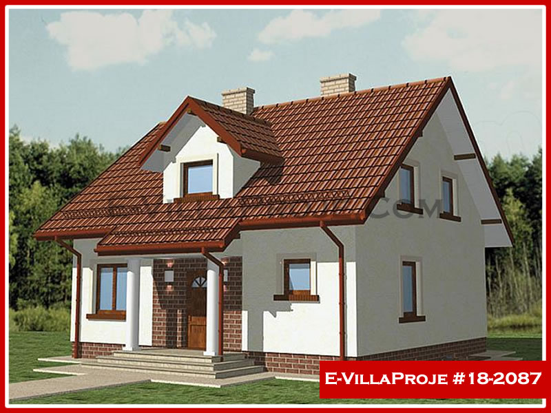 CVL-18-2087 • 192 m² 5+1 Dubleks Çelik Villa - Mimari Kat Planı ve Dış Cephe
