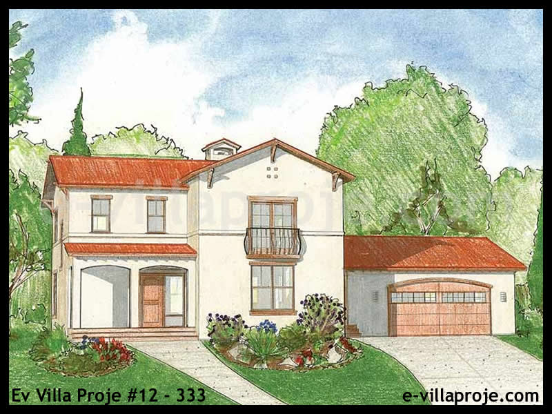 CVL-12-333 • 193 m² 5+1 Dubleks Çelik Villa - Mimari Kat Planı ve Dış Cephe