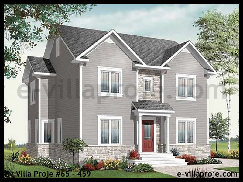 CVL-65-459 • 194 m² 5+1 Dubleks Çelik Villa - Mimari Kat Planı ve Dış Cephe