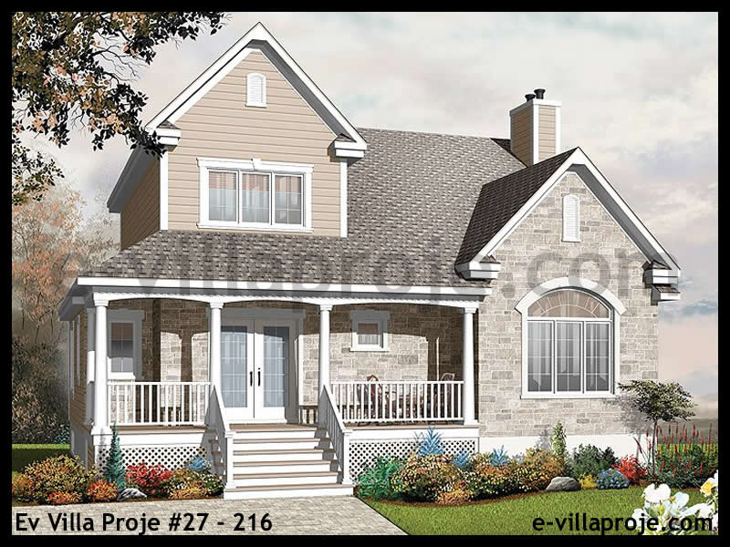 CVL-27-216 • 194 m² 5+1 Dubleks Çelik Villa - Mimari Kat Planı ve Dış Cephe