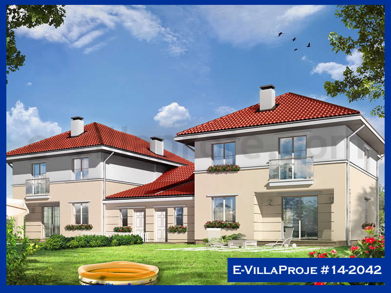 CVL-14-2042 • 194 m² 5+1 Dubleks Çelik Villa - Mimari Kat Planı ve Dış Cephe