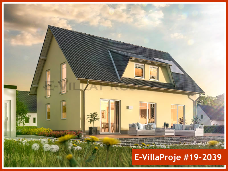 CVL-19-2039 • 194 m² 5+1 Dubleks Çelik Villa - Mimari Kat Planı ve Dış Cephe