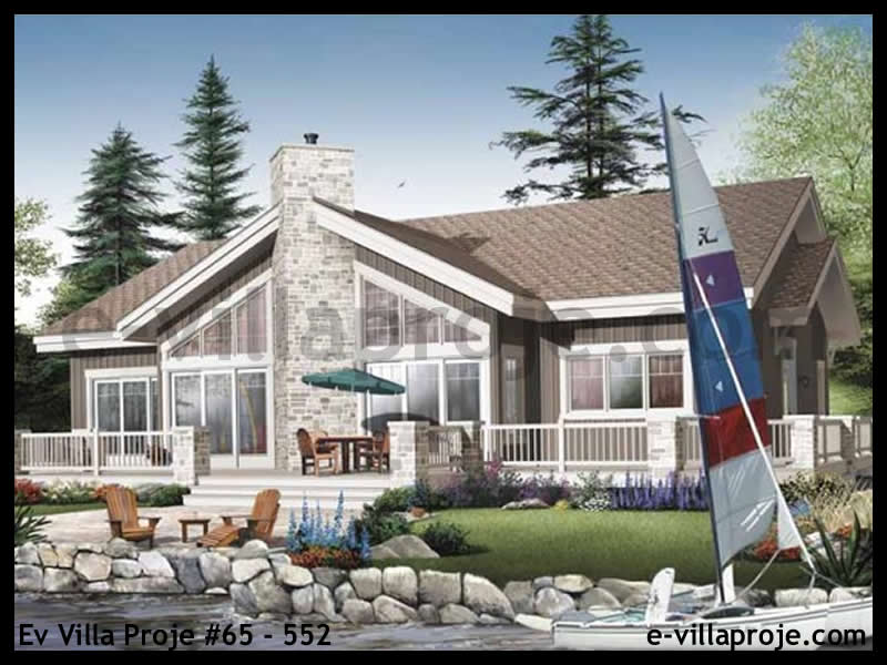 CVL-65-552 • 194 m² 5+1 Tek Katlı Çelik Villa - Mimari Kat Planı ve Dış Cephe