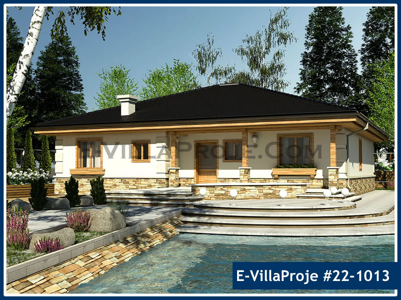 CVL-22-1013 • 194 m² 5+1 Tek Katlı Çelik Villa - Mimari Kat Planı ve Dış Cephe