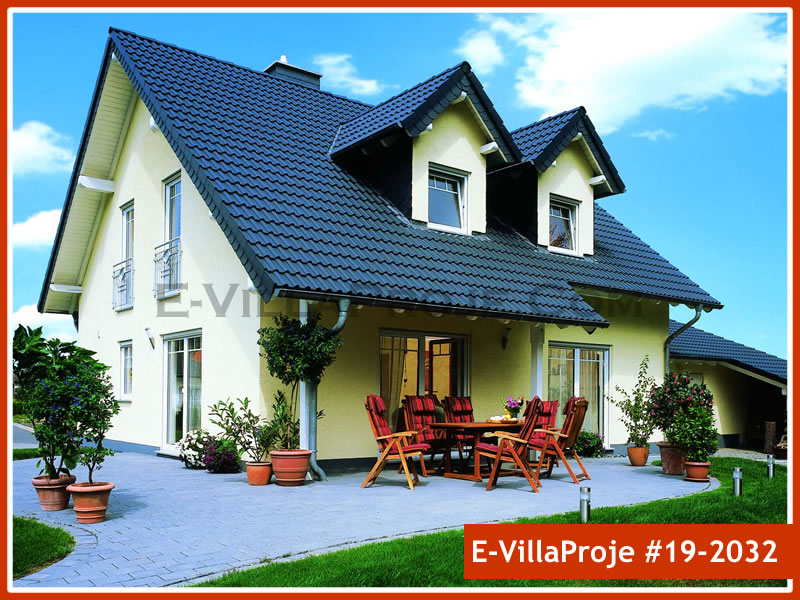 CVL-19-2032 • 195 m² 5+1 Dubleks Çelik Villa - Mimari Kat Planı ve Dış Cephe