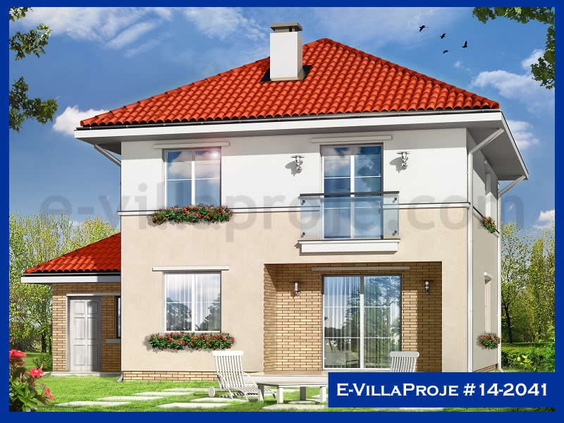 CVL-14-2041 • 195 m² 5+1 Dubleks Çelik Villa - Mimari Kat Planı ve Dış Cephe