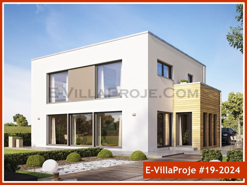 CVL-19-2024 • 196 m² 5+1 Dubleks Çelik Villa - Mimari Kat Planı ve Dış Cephe