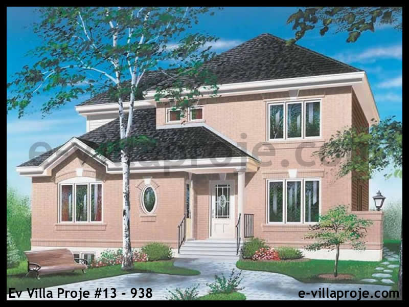 CVL-13-938 • 196 m² 5+1 Dubleks Çelik Villa - Mimari Kat Planı ve Dış Cephe