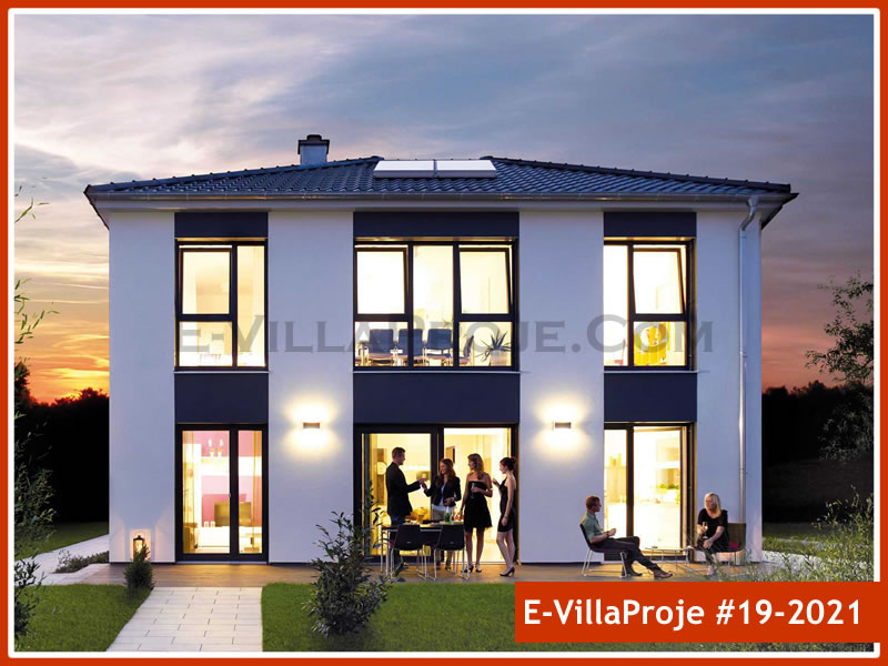 CVL-19-2021 • 196 m² 5+1 Dubleks Çelik Villa - Mimari Kat Planı ve Dış Cephe