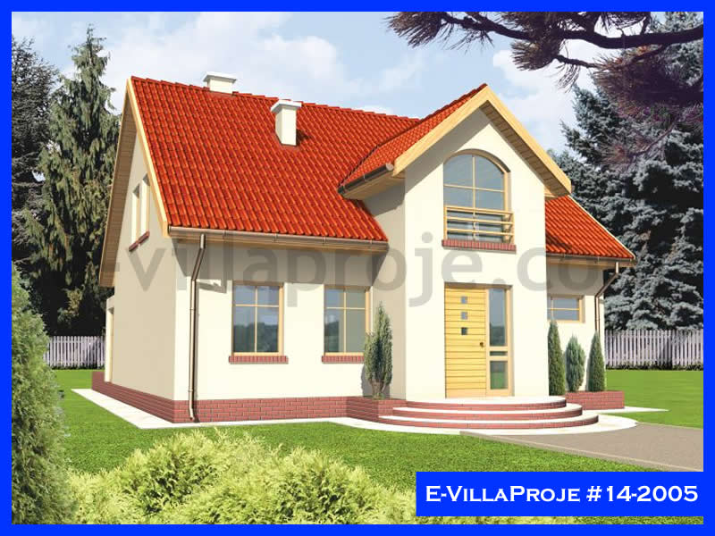 CVL-14-2005 • 196 m² 5+1 Dubleks Çelik Villa - Mimari Kat Planı ve Dış Cephe