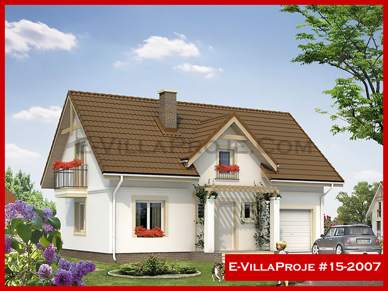 CVL-15-2007 • 197 m² 5+1 Dubleks Çelik Villa - Mimari Kat Planı ve Dış Cephe