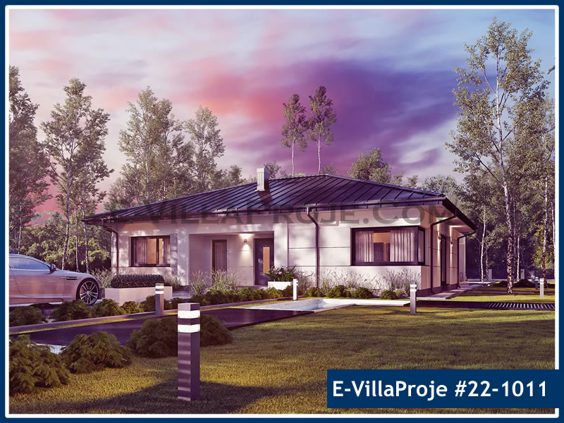 CVL-22-1011 • 197 m² 5+1 Tek Katlı Çelik Villa - Mimari Kat Planı ve Dış Cephe