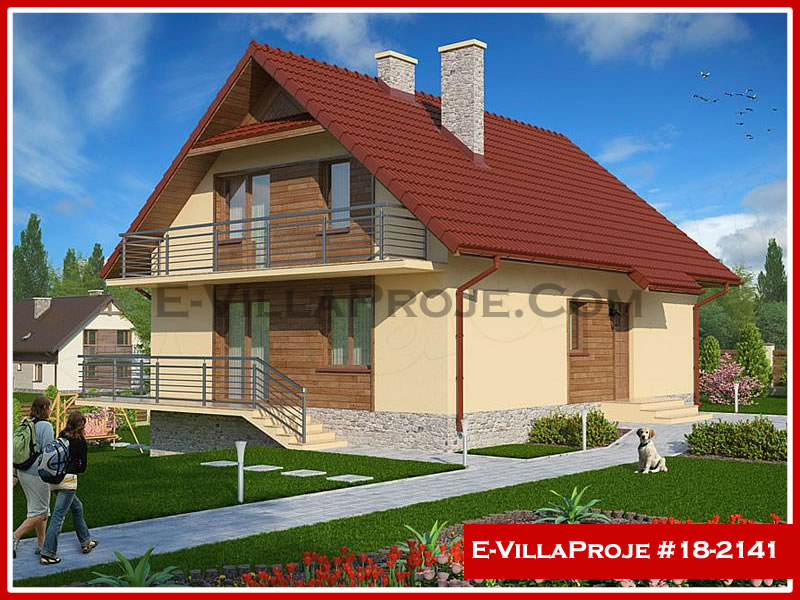 CVL-18-2141 • 198 m² 5+1 Dubleks Çelik Villa - Mimari Kat Planı ve Dış Cephe