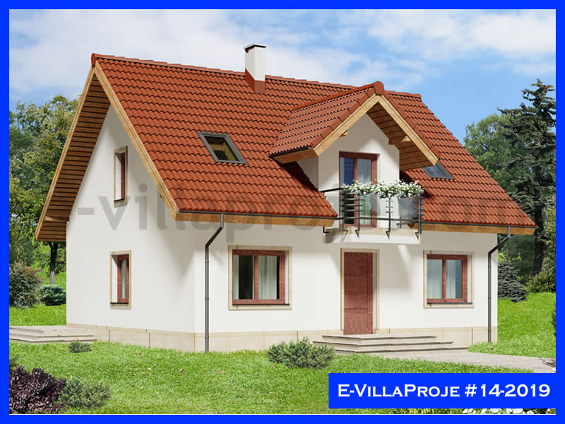 CVL-14-2019 • 199 m² 5+1 Dubleks Çelik Villa - Mimari Dış Cephe ve Kat Planı
