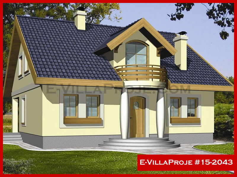 CVL-15-2043 • 200 m² 5+1 Dubleks Çelik Villa - Mimari Kat Planı ve Dış Cephe