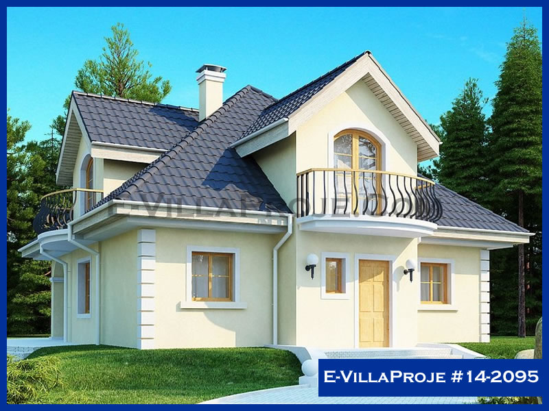 CVL-14-2095 • 200 m² 5+1 Dubleks Çelik Villa - Mimari Kat Planı ve Dış Cephe