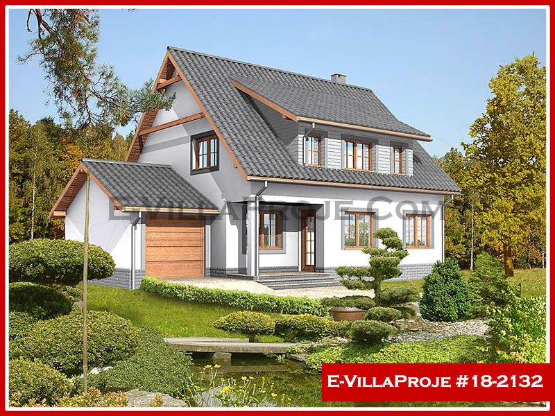 CVL-18-2132 • 200 m² 5+1 Dubleks Çelik Villa - Mimari Kat Planı ve Dış Cephe