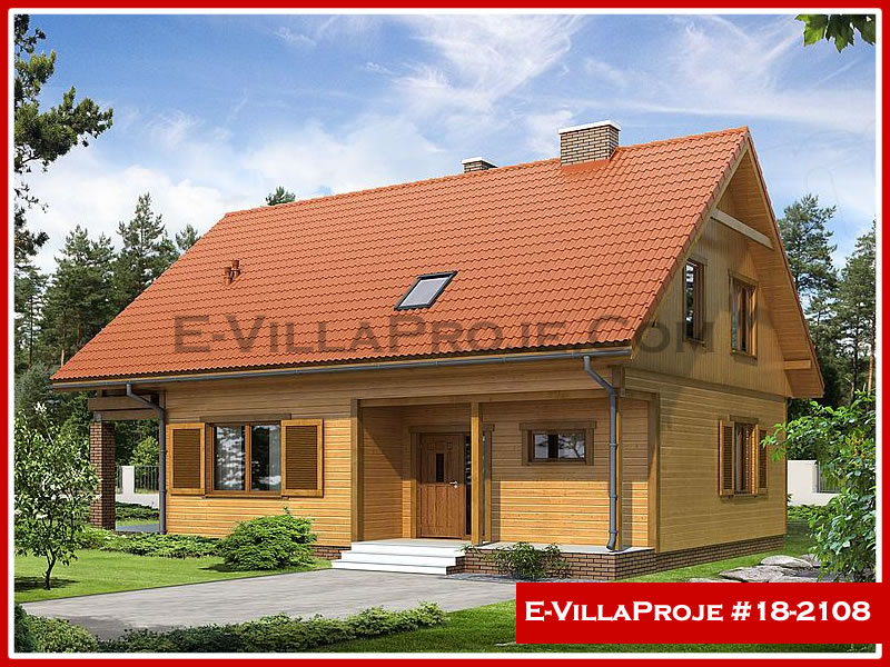 CVL-18-2108 • 202 m² 5+1 Dubleks Çelik Villa - Mimari Kat Planı ve Dış Cephe