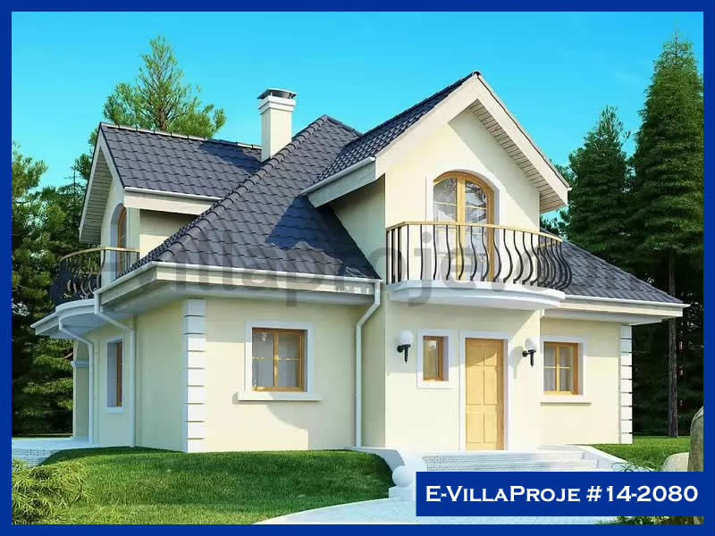 CVL-14-2080 • 202 m² 5+1 Dubleks Çelik Villa - Mimari Kat Planı ve Dış Cephe