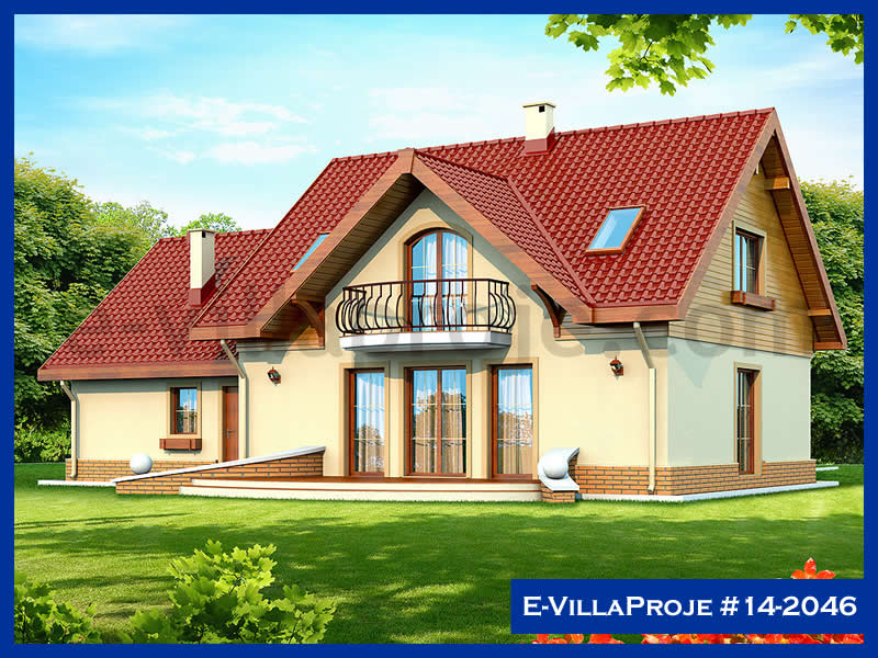 CVL-14-2046 • 202 m² 5+1 Dubleks Çelik Villa - Mimari Kat Planı ve Dış Cephe