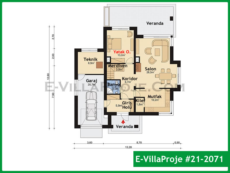 CVL-21-2071 Kat Planı ve Görsel 2