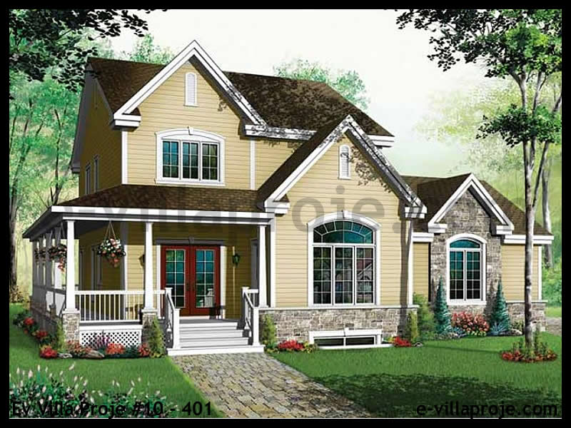 CVL-10-401 • 203 m² 5+1 Dubleks Çelik Villa - Mimari Kat Planı ve Dış Cephe