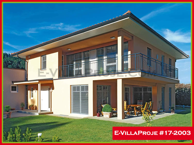 CVL-17-2003 • 203 m² 5+1 Dubleks Çelik Villa - Mimari Dış Cephe ve Kat Planı