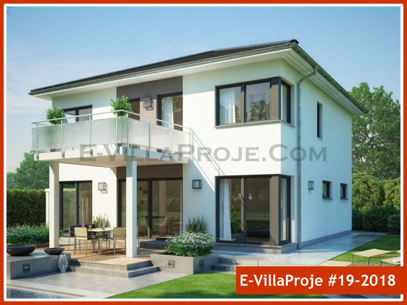 CVL-19-2018 • 204 m² 5+1 Dubleks Çelik Villa - Mimari Kat Planı ve Dış Cephe