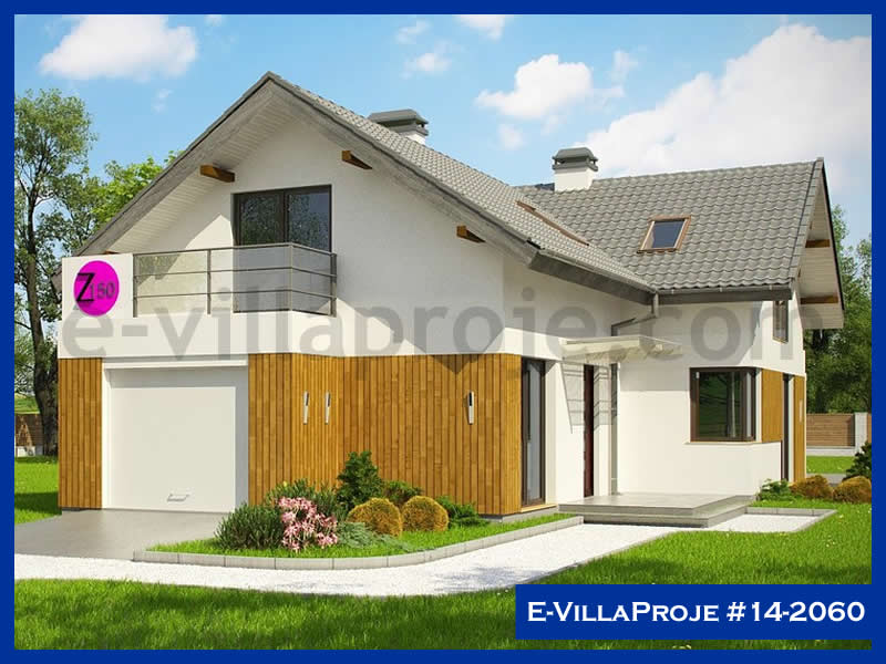 CVL-14-2060 • 205 m² 5+1 Dubleks Çelik Villa - Mimari Kat Planı ve Dış Cephe