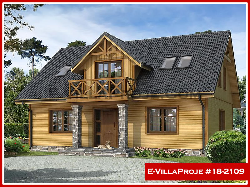 CVL-18-2109 • 206 m² 5+1 Dubleks Çelik Villa - Mimari Kat Planı ve Dış Cephe