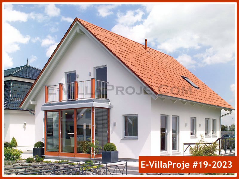 CVL-19-2023 • 206 m² 5+1 Dubleks Çelik Villa - Mimari Kat Planı ve Dış Cephe