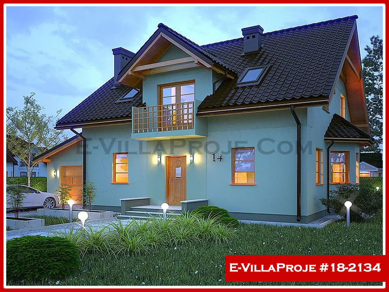 CVL-18-2134 • 206 m² 5+1 Dubleks Çelik Villa - Mimari Kat Planı ve Dış Cephe
