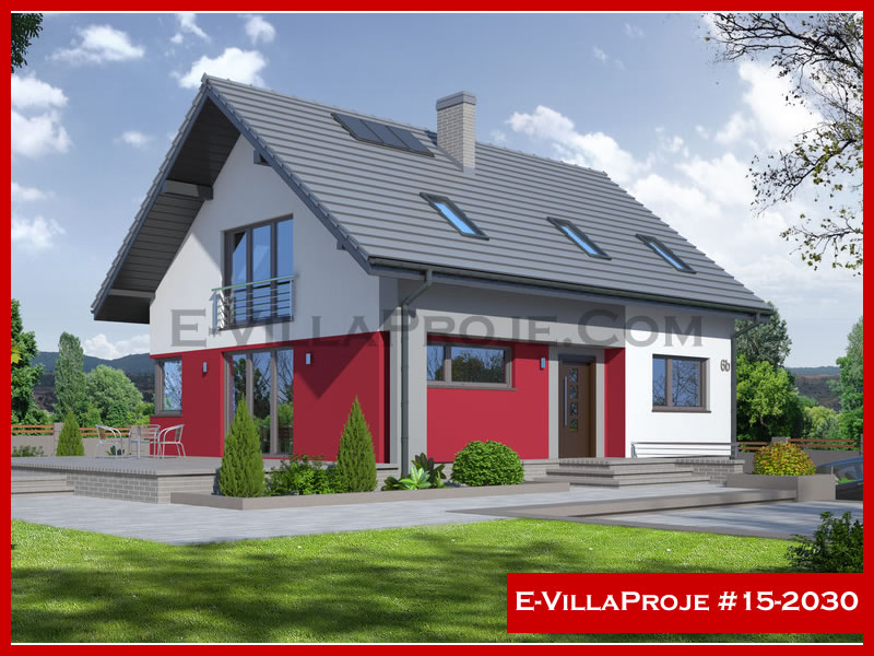 CVL-15-2030 • 207 m² 5+1 Dubleks Çelik Villa - Mimari Kat Planı ve Dış Cephe