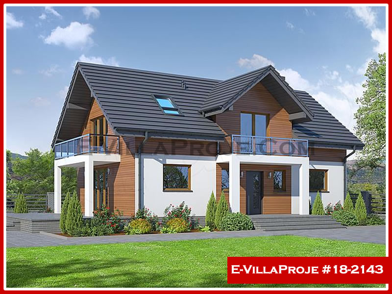 CVL-18-2143 • 207 m² 5+1 Dubleks Çelik Villa - Mimari Kat Planı ve Dış Cephe