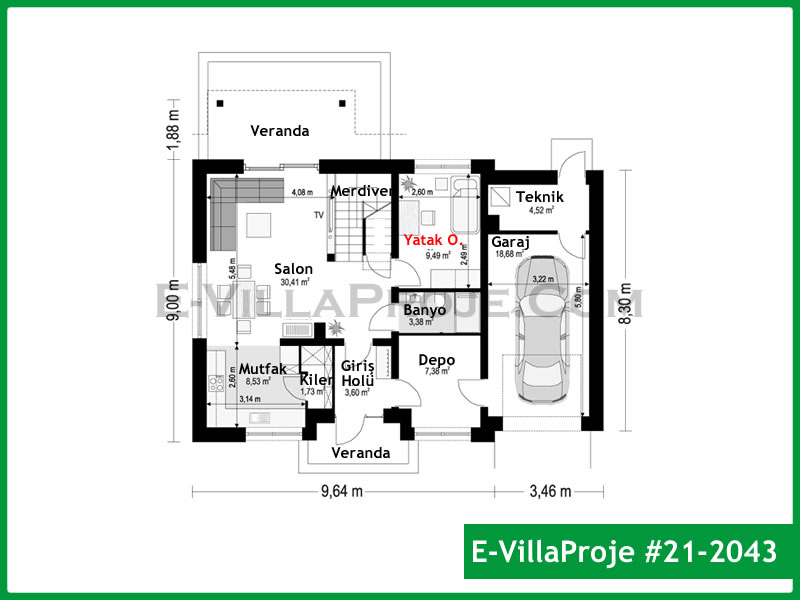 CVL-21-2043 Kat Planı ve Görsel 2