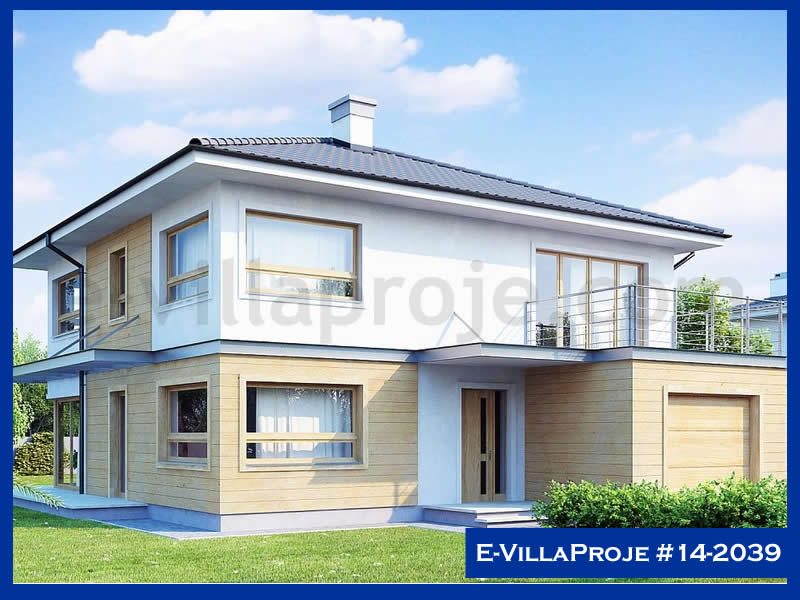 CVL-14-2039 • 207 m² 5+1 Dubleks Çelik Villa - Mimari Kat Planı ve Dış Cephe