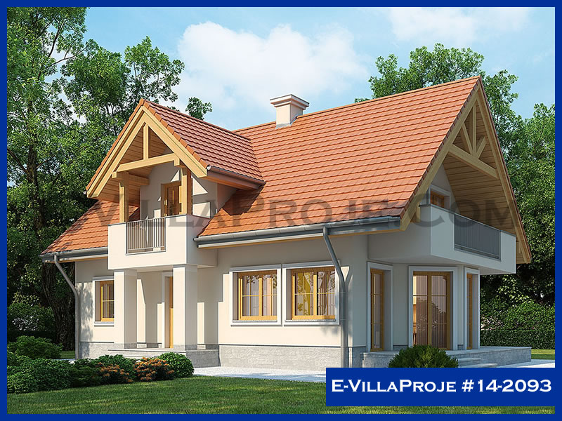 CVL-14-2093 • 207 m² 5+1 Dubleks Çelik Villa - Mimari Kat Planı ve Dış Cephe