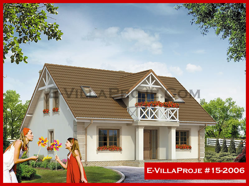 CVL-15-2006 • 207 m² 5+1 Dubleks Çelik Villa - Mimari Kat Planı ve Dış Cephe