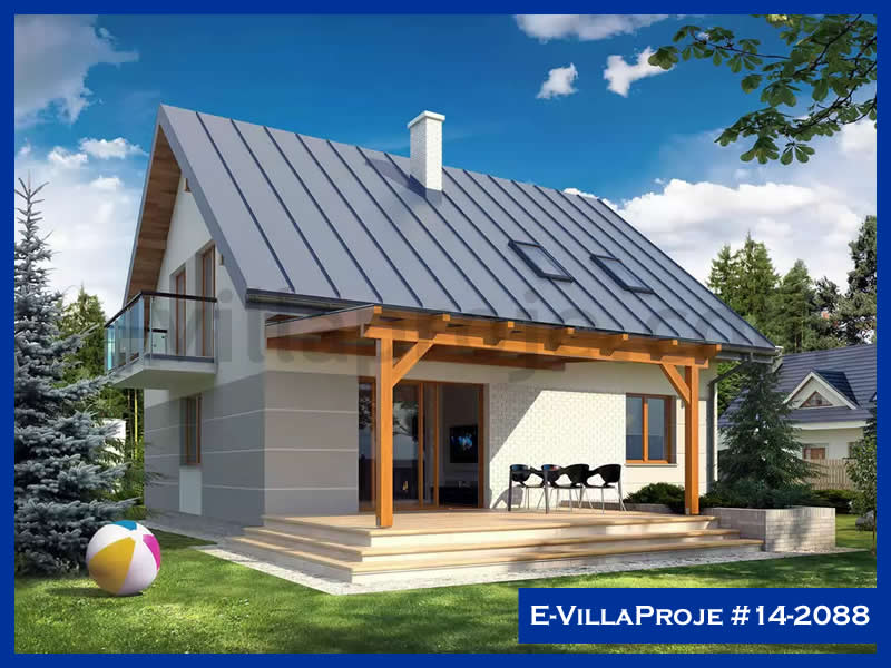 CVL-14-2088 • 209 m² 5+1 Tek Katlı Çelik Villa - Mimari Kat Planı ve Dış Cephe