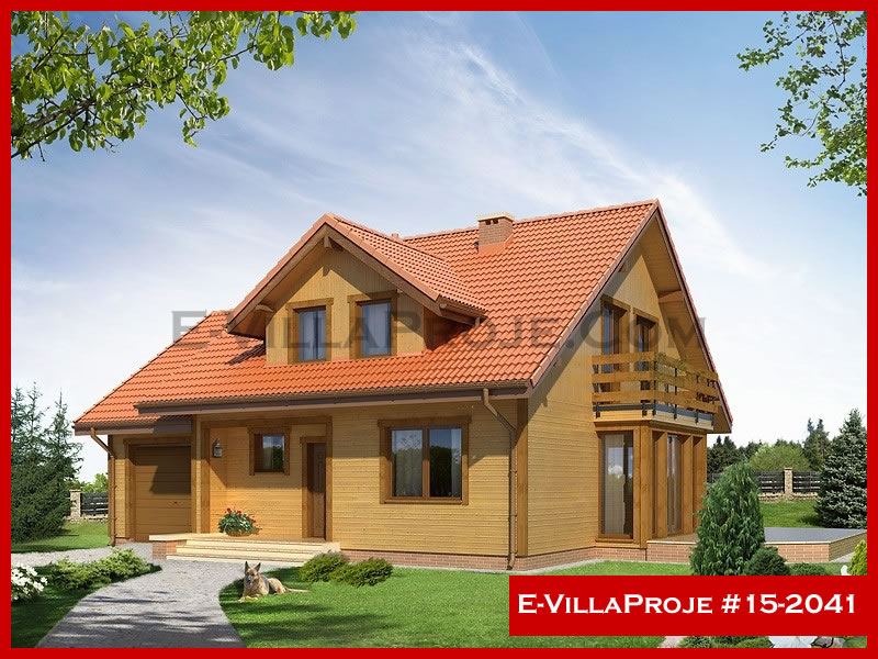 CVL-15-2041 • 210 m² 5+1 Dubleks Çelik Villa - Mimari Kat Planı ve Dış Cephe