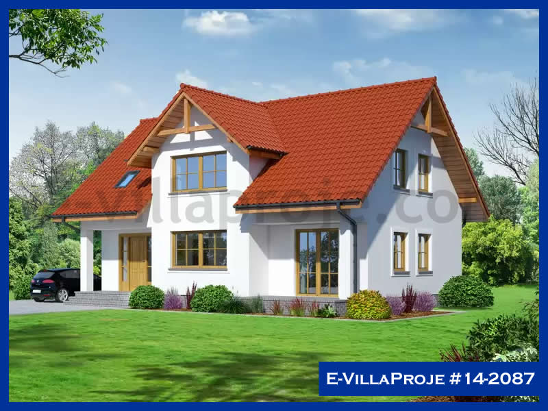 CVL-14-2087 • 210 m² 5+1 Dubleks Çelik Villa - Mimari Kat Planı ve Dış Cephe